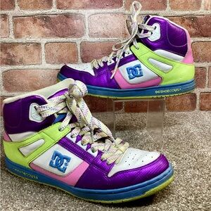 DC Rebound vintage women’s high top skate shoes sneakers size 10